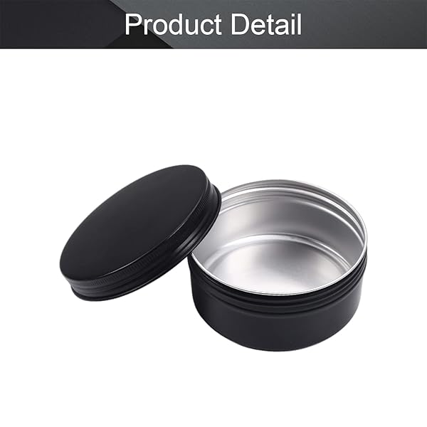 Buy Othmro 150ml Round Aluminum Cans with Screw Top Lid - Perfect for Lip Balm, Crafts, Cosmetics & Candles - Image 5