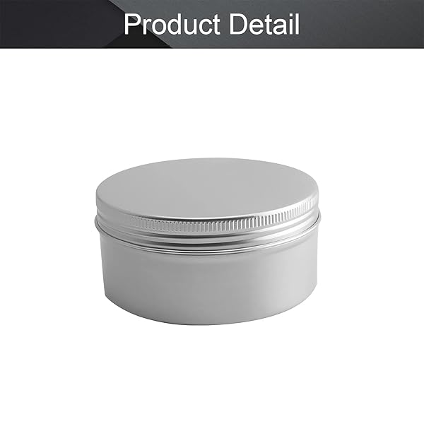 200ml Round Aluminum Cans with Screw Top Lid - Perfect for Lip Balm, Crafts, and Candles | Othmro Silver Containers - Image 5