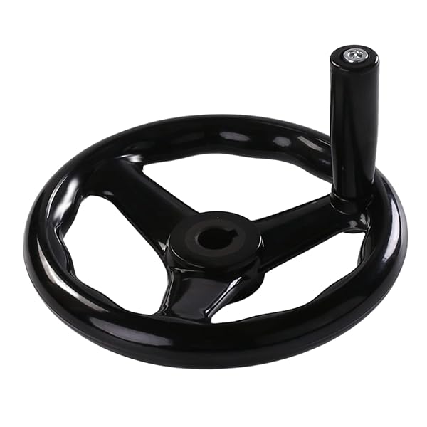 Buy Othmro 1Pcs 7.87in Black Bakelite Hand Wheel for Lathes & Milling Machines - Durable 3-Spoked Design