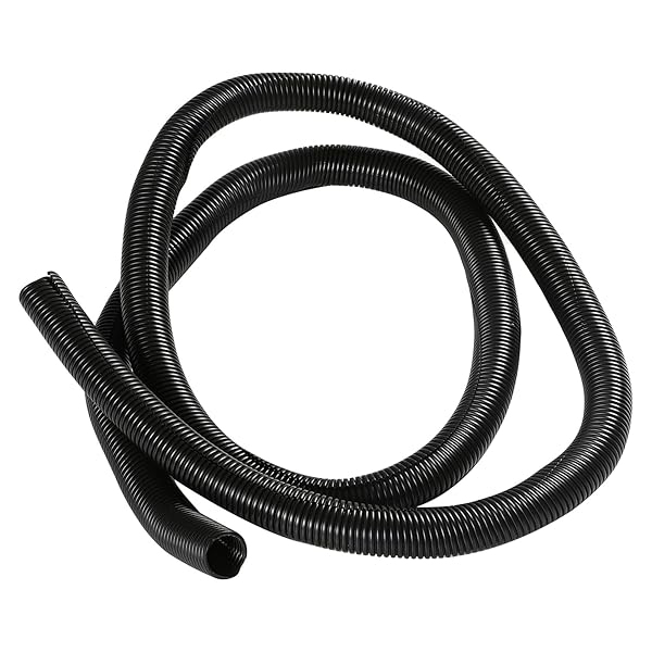 Othmro 1pcs 0.79in ID 6.56ft Flexible Electrical Conduit Split Wire Loom Tubing for Home Outdoor Automotive Marine Wire Harness Cover Black