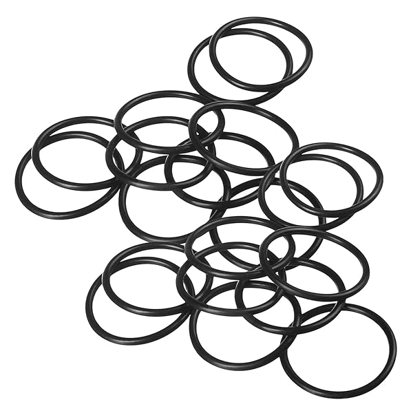Othmro 20pcs Nitrile Rubber O-Rings 2mm Wire Dia 35mm OD for Oil Air Sealing Professional Plumbing Car Repair Black