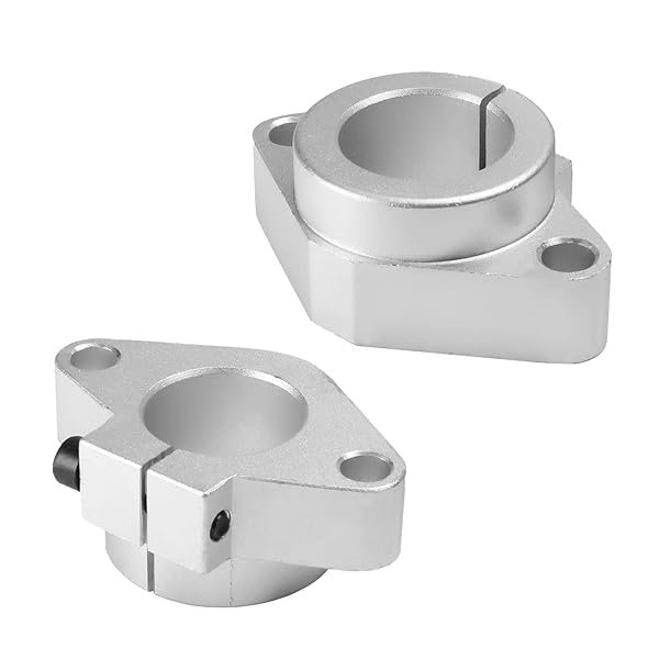 Othmro 2Pcs Linear Motion Rail Ball Bearing Clamping Guide Support for 30mm Diameter Shaft Aluminum Slide Rail