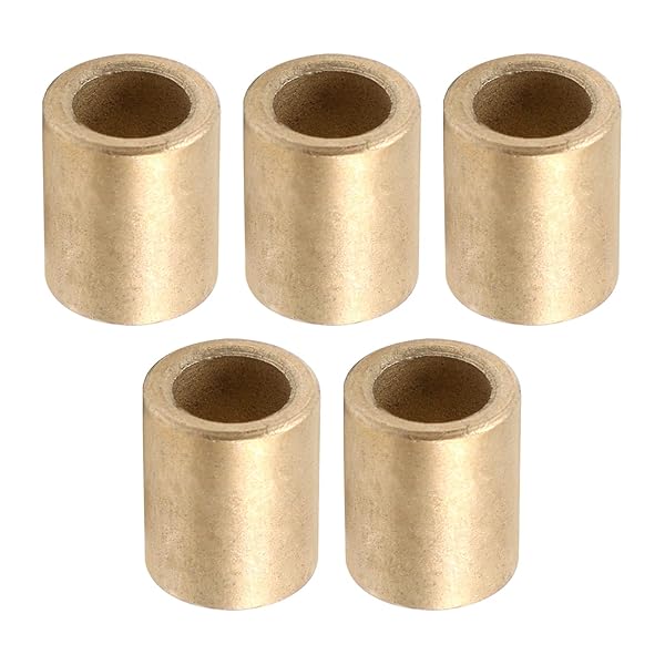 Othmro Othmro 8mm Bore 12mm OD 15mm Length Self Lubricating Sintered Bronze Bearing Sleeve 6PCS