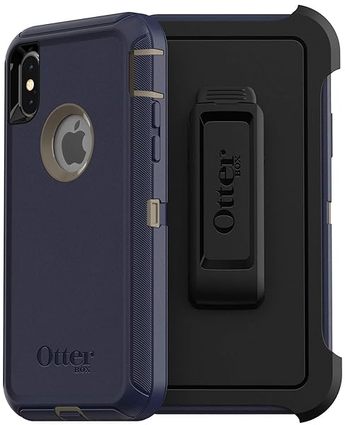 OtterBox Defender Series Case for iPhone Xs and iPhone X Dark Lake Color Retail Packaging