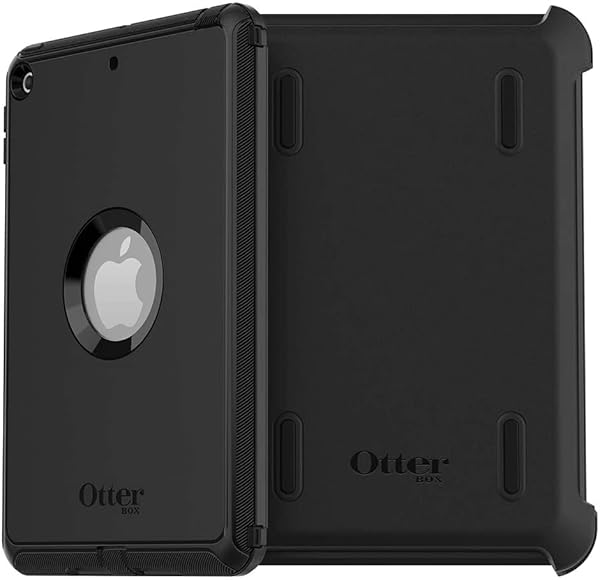 OtterBox Defender Series iPad Mini 5th Gen Case Black with Built-in Screen Protector Port Covers and Stand Non-Retail Packaging