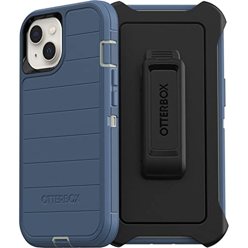 OtterBox OtterBox Defender Series Screenless Edition Case for iPhone 13 with Holster Clip and Microbial Defense in Fort Blue