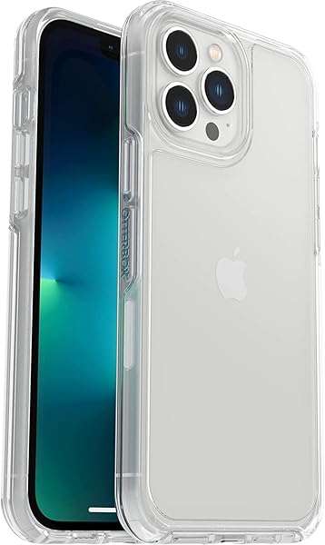 OtterBox Symmetry Series Case for iPhone 13 Pro Max & 12 Pro Max - Clear, Sleek, Wireless Charging, Camera & Screen Protection