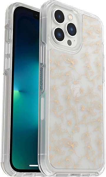 OtterBox Symmetry Series Case for iPhone 13/12 Pro Max - Wallflower, Sleek Design, Wireless Charging & Camera Protection