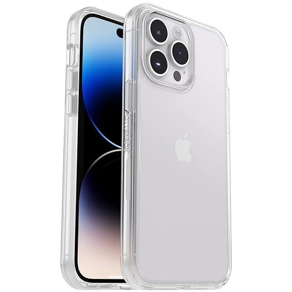 OtterBox Symmetry Series Clear Case for iPhone 14 Pro Max Ultra Sleek Wireless Charging Compatible with Raised Edges for Camera and Screen Protection