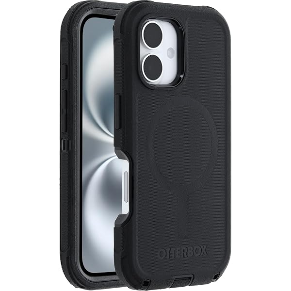 OtterBox iPhone 16 Defender Series Case Black Durable Protection for Your Phone