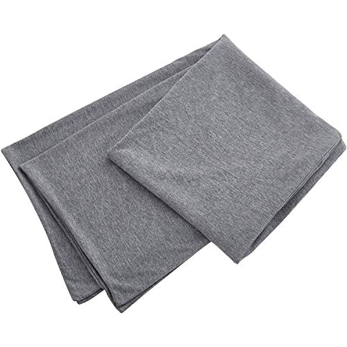 Oubonun "Luxury 100% Jersey Cotton Body Pillow Cover with Zipper - Soft Removable Case (Grey, 21"x54")"