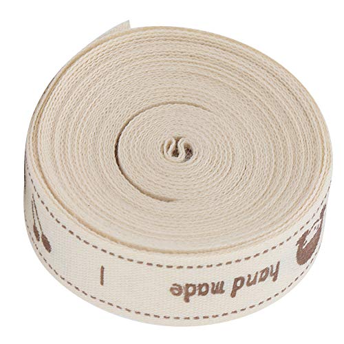 Oumefar Handmade Cotton Ribbon Tape Sewing Tags for Gift Wrapping and Decoration - Image 6