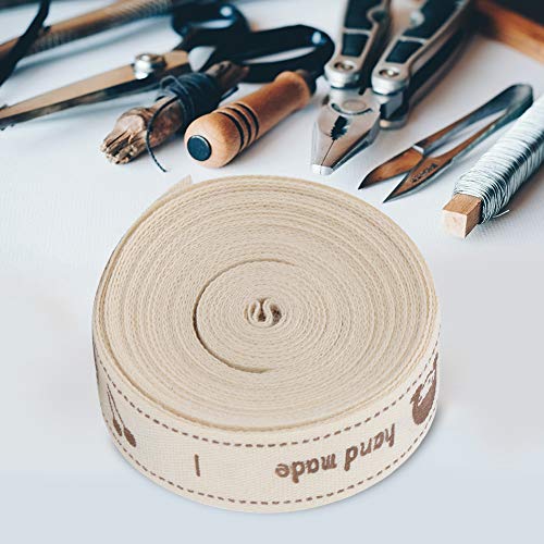 Oumefar Handmade Cotton Ribbon Tape Sewing Tags for Gift Wrapping and Decoration - Image 7
