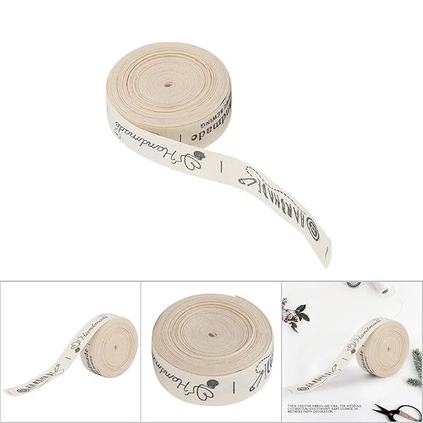 Handmade with Love Cotton Ribbon Tape - Perfect Sewing Tags & Gift Wrapping Labels - Image 10