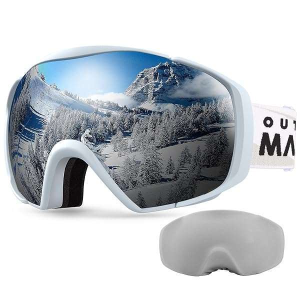 OutdoorMaster OutdoorMaster Ski Goggles for Youth: Anti-Fog, OTG Design & VLT 9.5% - Perfect for Snowboarding!