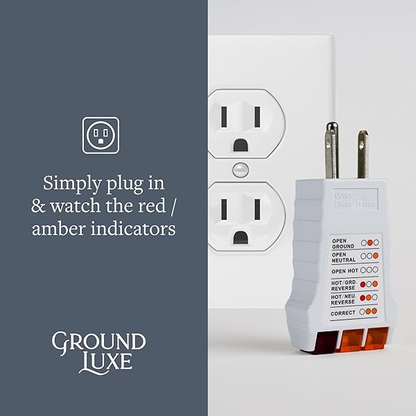 Outlet Tester for Grounding - Easy Tool to Test Receptacles and Sockets for Proper Wiring and Electrical Assessment - Image 7