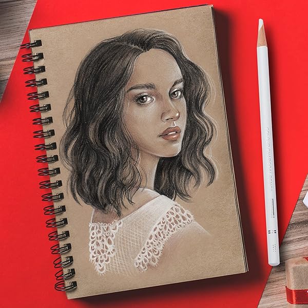 PANDAFLY 12-Color Professional Colored Charcoal Pencils Set for Sketching, Shading & Blending - Perfect for Artists! - Image 7