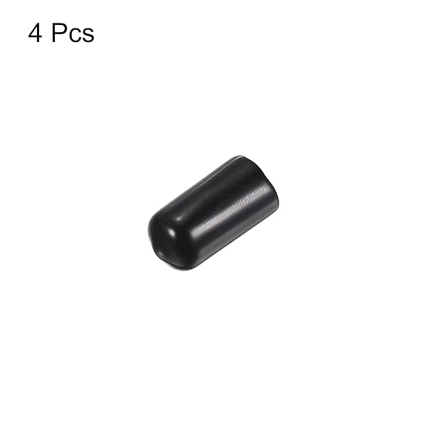 PATIKIL 10mm Pool Tip Cover, 4 Pack Billiard Cue Tip Protector Rubber Pool Cue Tips Head Tool Snooker Accessory for Billiard Club, Black - Image 3