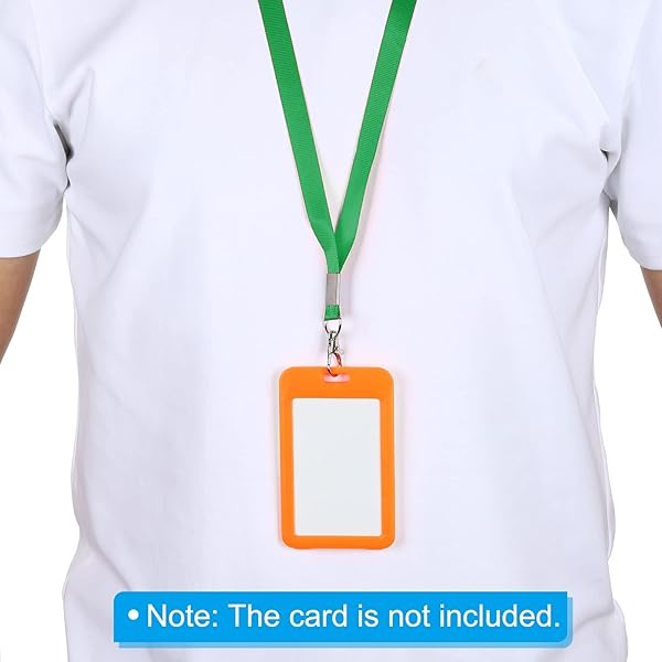 PATIKIL 17" Neck Lanyards, 5 Pack 0.6" Width Flat Strap Lanyard with Swivel Hook Clip for Name Tag Badges Holder ID Card Keys, Green - Image 5