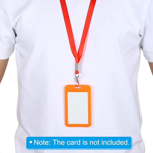 PATIKIL 17" Neck Lanyards, 5 Pack 0.6" Width Flat Strap Lanyard with Swivel Hook Clip for Name Tag Badges Holder ID Card Keys, Red - Image 5