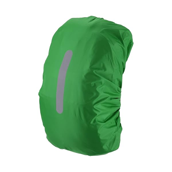 PATIKIL 30-40L Waterproof Backpack Rain Cover, Non-Slip Backpack Cover with Vertical Reflective Strap Stay Dry for Hiking, Camping, Hunting, S, Light