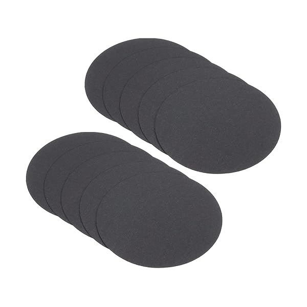 PATIKIL 3.9-inch Round Cardboard Paper, 50 Pcs Blank Disc Circles Slices for Party Decorations DIY Craft Arts Drawing Painting Writing, Black