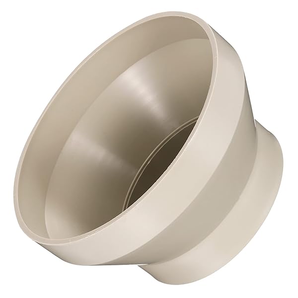 PATIKIL PATIKIL 6" to 4" Duct Reducer Connector, Heating Cooling Ventilation Tube Fire-Resistant Increaser Adapter Pipe Fitting for Vent System