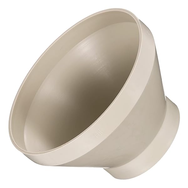 PATIKIL PATIKIL 8" (200mm) to 4.3" (110mm) Duct Reducer Connector, Heating Cooling Ventilation Tube Fire-Resistant Increaser Adapter Pipe Fitting for Vent