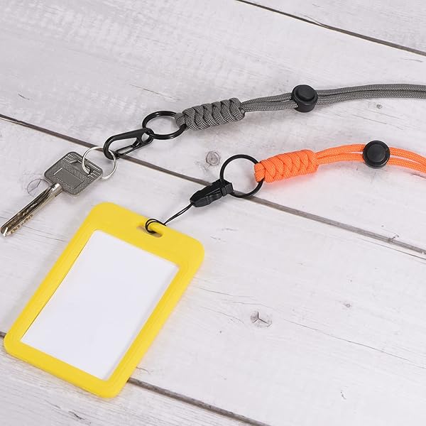 PATIKIL Badge Lanyard 20 Inch, 3 Pack Necklace Keychain Cord Metal Clasp Hook Ring Strap for Keys Whistle ID Card Badge Holder, Blue - Image 5