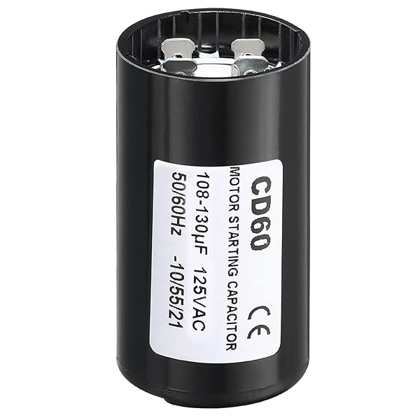 PATIKIL Motor Start Capacitor, 243-292uF Mfd 125V 50 60Hz CD60 Run Capacitor for Electric Motor Starts