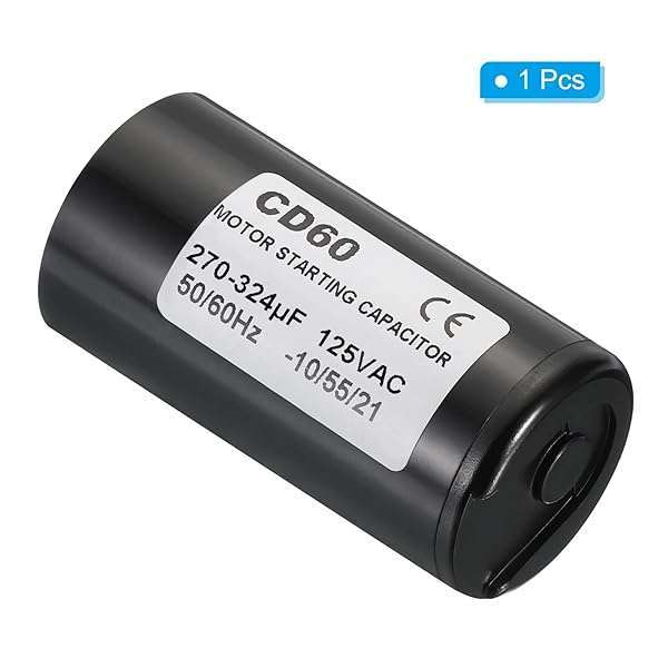 PATIKIL Motor Start Capacitor, 270-324uF/Mfd 125V 50/60Hz CD60 Run Capacitor Motor Starting Capacitor for Electric Motor Starts Running - Image 5