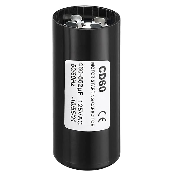 Patikil Motor Start Capacitor, 460-552uF Mfd 125V 50 60Hz CD60 Run Capacitor for Electric Motor Starts