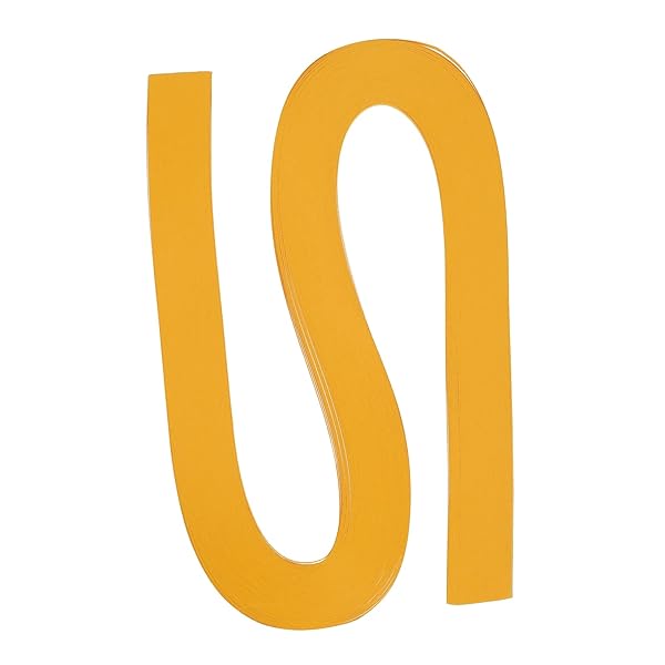 PATIKIL Quilling Strips Paper 120pcs 1 8"(3mm) 54cm Origami Paper Quilling Strip for Art DIY Hand Craft Christmas Golden Yellow