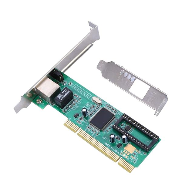 Vbestlife PCI Network Card One-Port Realtek 8169 Gigabit Ethernet for Windows 7 8 10 and Linux Desktop Computers