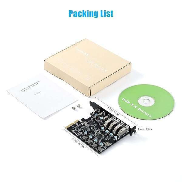 PCIe to USB 3.2 Gen 2 Card - 20 Gbps, 7 Ports (4 Type-A, 3 Type-C) for Desktop PC Expansion - Image 9