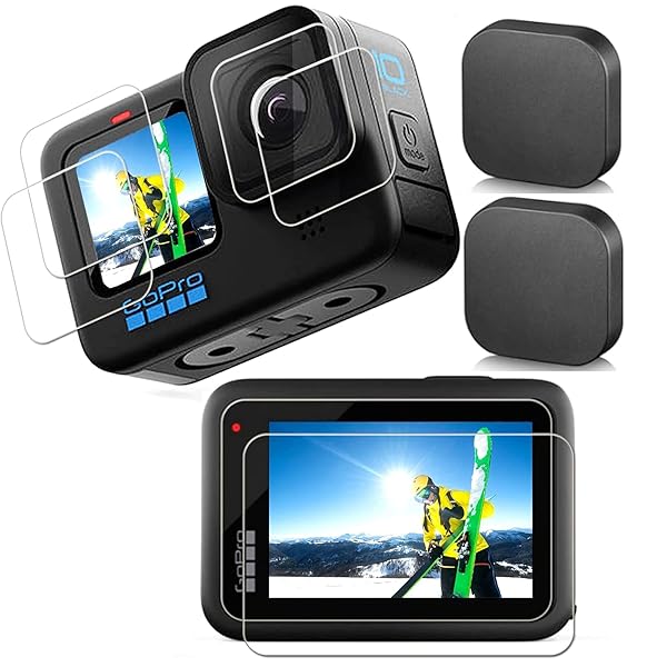 PCTC Ultrathin Clear Tempered Glass Screen Protector for GoPro Hero 9 10 11 12 Black 2 Pack - Image 2