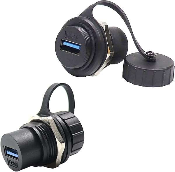 Buy PENGLIN 2PCS Waterproof USB 3.0 Panel Mount Coupler - IP67 Female to Female Bulkhead Extension Adapter