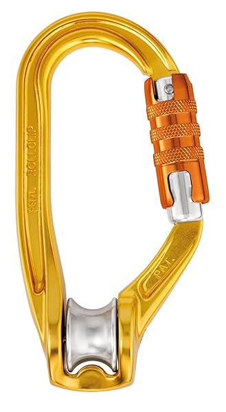 PETZL ROLLCLIP A: Versatile Pulley-Carabiner with Triact-Lock for Safe Climbing & Rigging