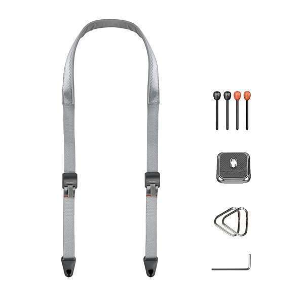 PGYTECH Rock Grey Camera Shoulder Strap with Quick Release - Adjustable Neck Strap for DSLR & SLR Photographers