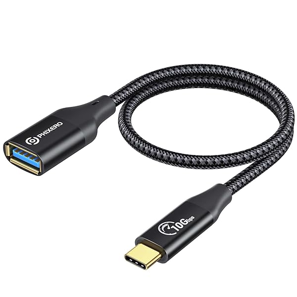 PHIXERO 10Gbps USB C to USB 3.1 Adapter - Fast USB-C to USB-A Cable for MacBook Pro, iPad Pro, Samsung Galaxy - Image 3