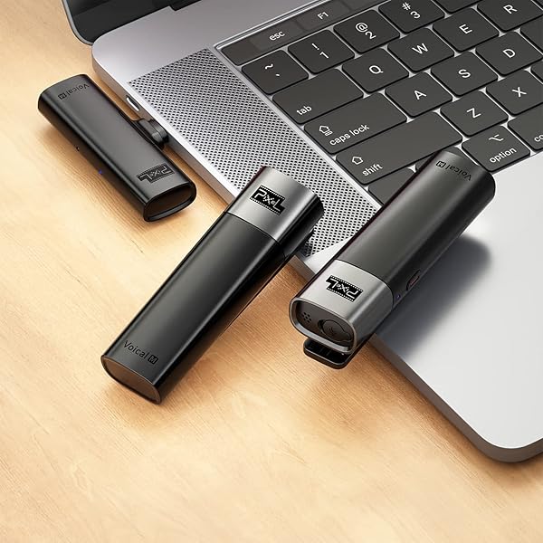 PIXEL Professional Wireless Lavalier Microphone for Type-C Phones, Wireless Lavalier Lapel Microphone System Clip-on Mic with 1 Receiver and 2 - Image 6