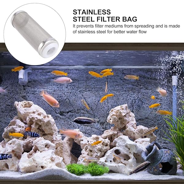 POPETPOP 16mm Stainless Steel Mesh Filter Media Cover for Aquariums - Durable & Efficient - Image 8