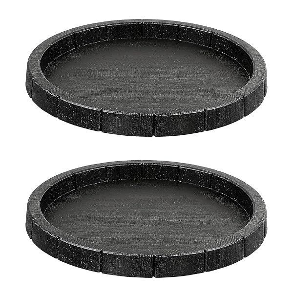 POPETPOP 2Pcs Lightweight Round Reptile Feeding Bowls Tortoise Food Dish Water Container for Reptile Tank Decor