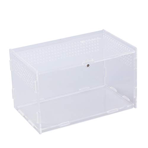 POPETPOP POPETPOP Reptile Breeding Box: Portable Acrylic Terrarium for Mini Pets & Reptiles