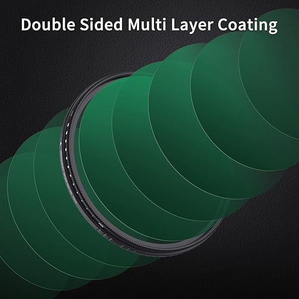 PROfezzion 58mm Variable ND Filter Ultra Slim ND2 to ND400 for Canon EOS Rebel T7 T6 T8i 90D 80D with 58mm Lenses - Image 8