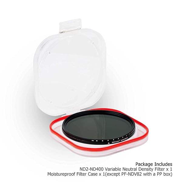 PROfezzion 58mm Variable ND Filter Ultra Slim ND2 to ND400 for Canon EOS Rebel T7 T6 T8i 90D 80D with 58mm Lenses - Image 9
