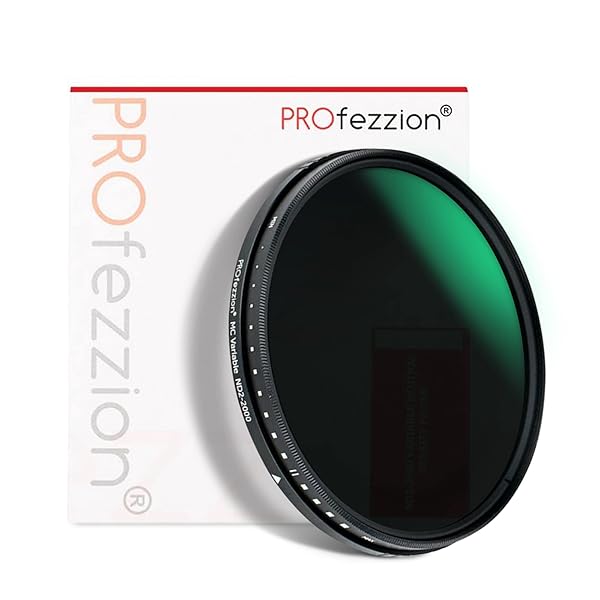 PROfezzion 62mm Variable ND Filter ND2-ND2000 for Fujifilm Sony Nikon and Other 62mm Camera Lenses