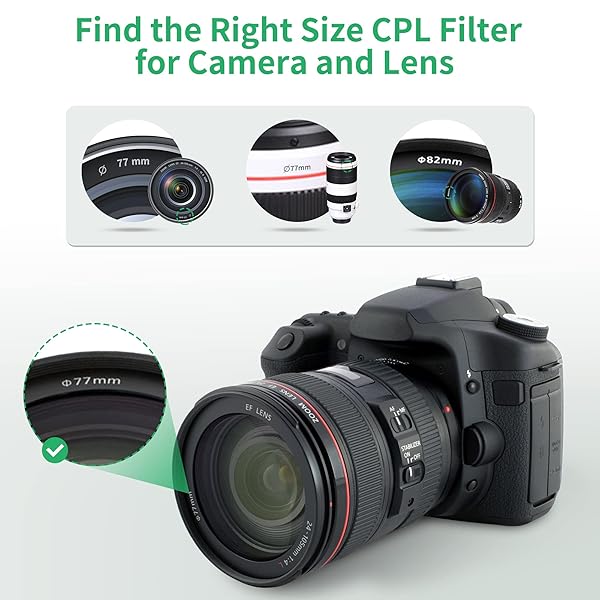 PROfezzion 72mm Circular Polarizer Filter for Nikon, Sony & Canon - Ultra Slim Multi-Coated CPL Lens Filter - Image 9