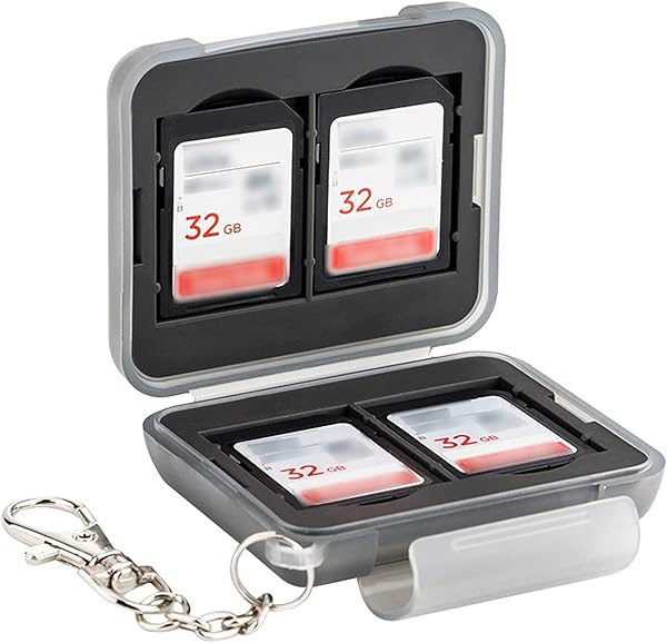 PROfezzion PROfezzion Water-Resistant SD Card Holder Case: 12 Slots for Micro SD & SD Cards - Durable Memory Card Protector