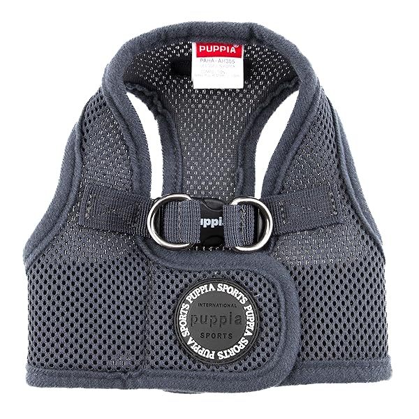 PUPPIA International Soft Vest Harness for X-Small Dogs in Grey Color